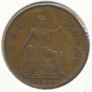 GREAT BRITAIN   1936, Penny   KM# 838  
