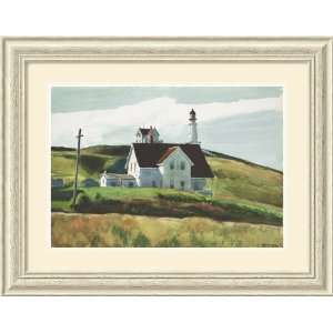  Hill and Houses, Cape Elizabeth, Maine, 1927 Framed Art 