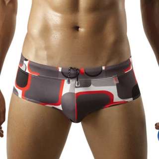 mens Clever Moda Exsus swimsuit brief red low rise  
