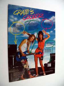 Crate Amps Guitars contest Valley Girls theme 1991 Ad  