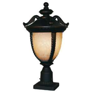  Winchester Black Gold Outdoor Post Light: Patio, Lawn 