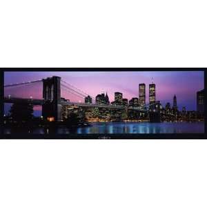   and New York City Skyline by Richard Sisk 37x13: Sports & Outdoors