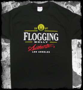 Flogging Molly   Irish stout beer official t shirt punk  