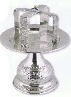 Orthodox Christian Byzantine nickel Brass chalice set  