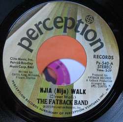 FATBACK BAND Njia Nija Walk PERCEPTION 45 70s soul/funk  
