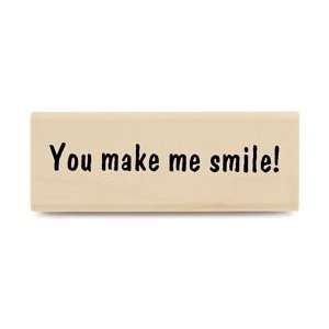   Rubber Stamp You Make Me Smile; 3 Items/Order: Arts, Crafts & Sewing