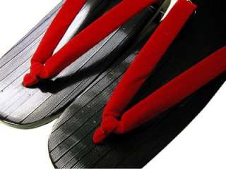 JAPANESE Kimono Zori Geta Sandals RED 23cm NEW  
