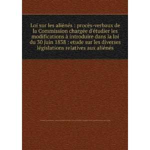   dans la lÃ©gislation relative aux aliÃ©nÃ©s Bertrand Books