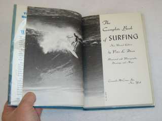 Peter L. Dixon THE COMPLETE BOOK OF SURFING Coward McCann 1967 HC/DJ 