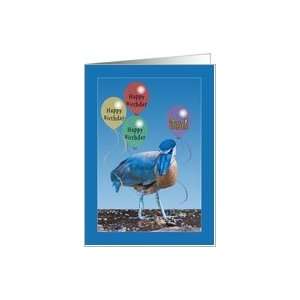  3th Birthday Card with Balloons and Heron Card: Toys 