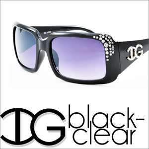 Womens Designer Rhinestone Black Sunglasses Fashion Shades New IG039D 