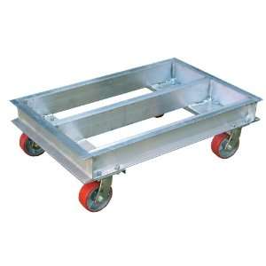 Vestil ACP 4042 20 Aluminum Channel Dolly with Poly on Steel Caster 