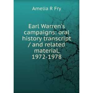   transcript / and related material, 1972 1978 Amelia R Fry Books