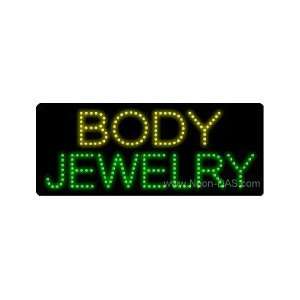  Body Jewelry Outdoor LED Sign 13 x 32: Home Improvement