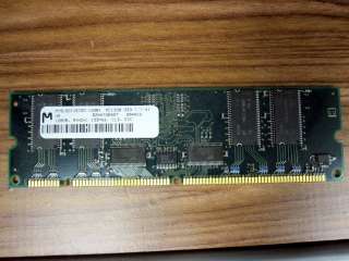 Item Qty (1) MT9LSDT1672G 133B1, Micron 128MB, 133MHz, CL3, ECC DIMM 