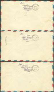 USA  1930 Zeppelins set on 3 matching covers to Switz.  