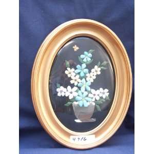    Shadow Box Frame with Gem Stone Flowers, 4716: Everything Else