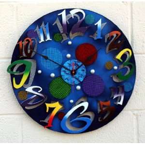  David Scherer Big Time Modern Blue Wall Clock