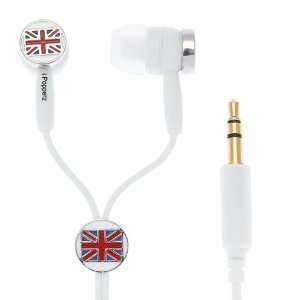  iPopperz IP SPZ 2012 UK Flag Ear Bud Electronics
