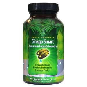  Irwin Naturals Advanced Ginkgo Smart 90ct: Health 