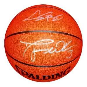  Dwyane Wade Signed Basketball   Chris Bosh   Autographed 