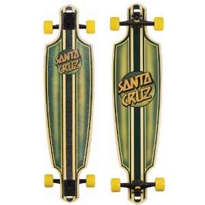 SANTA CRUZ LONGBOARD Squire DROP THROUGH CRUZER Skateboard thru 9.6 x 