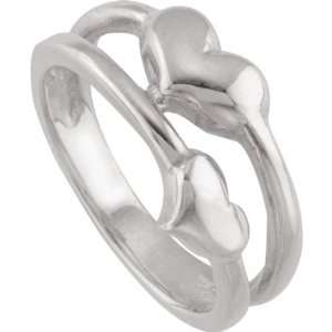  51078 Silver Size 6 Heart Fashion Ring: Jewelry