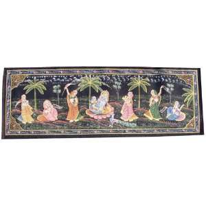   Painting   Gopis Worshipping God Of Love, Romance   2: Home & Kitchen