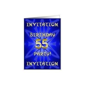  55 Years old Birthday Party invitation Card: Toys & Games