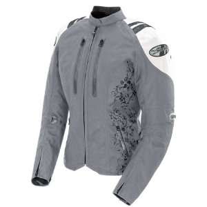   Womens Motorcycle Jacket Silver/White Large L 1061 5604 Automotive