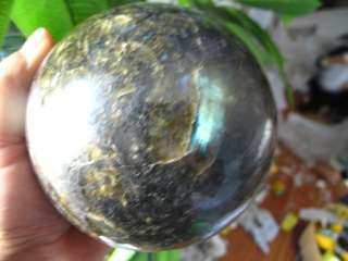 AA+++ NATURAL Labradorite Crystal sphere ball Orb Gem Stone 6.55lb 