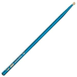   Wrap Power 5B Drumsticks, Blue Sparkle, Wood Tip Musical Instruments