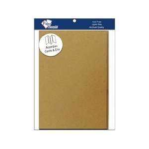  Paper Accents Card & Envelope Pack 5x7 Accordian Brown Bag 