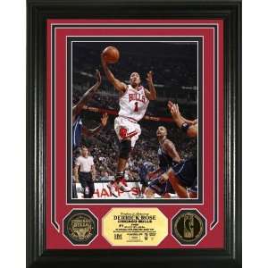 Derrick Rose Photo Mint with 24KT Gold Coin