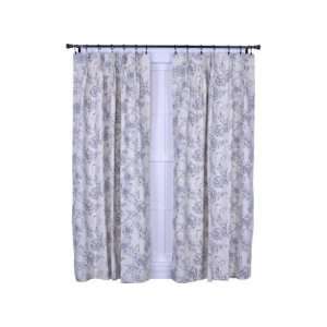   Pinch Pleated Panel Pair Curtains in Wedgewood Size: 96 W x 63 L