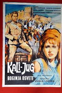 KALI YUG SENTA LEX BERGER BARKER 1963 EXYU MOVIE POSTER  