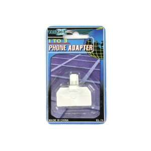  Bulk Pack of 144   Three way phone adapter (Each) By Bulk 