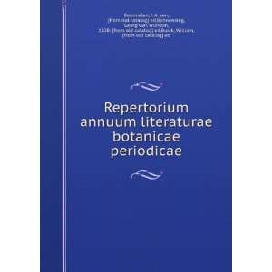  Repertorium annuum literaturae botanicae periodicae: J. A 