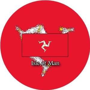  Pack of 12 6cm Square Stickers Isle of Man Flag