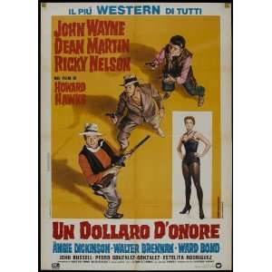  Rio Bravo (1959) 27 x 40 Movie Poster Italian Style B 