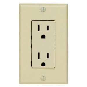   Amp, 125 Volt, Decora Style With Wall Plate, White, Ace Hardware 33124