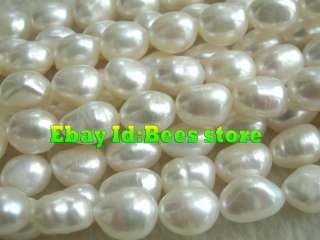 Beautiful 10 13mm Baroque White Freshwater Pearl  