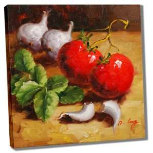  Tomato & Basil D. Long (14x14): Home & Kitchen