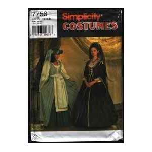 Simplicity 7756 sewing pattern makes Misses Renaissance Costumes in 