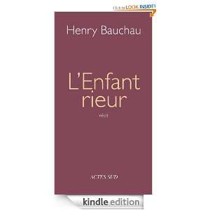   français) (French Edition) Henry Bauchau  Kindle Store