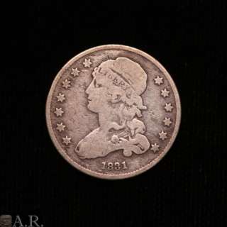 1831 Capped Bust Quarter Dollar Good  