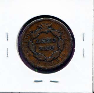 1843 Braided Hair Large Cent #D234  