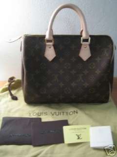 Item listing title AUTHENTIC NEW MONOGRAM LOUIS VUITTON LV Speedy 30