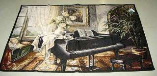 LIFES GRAND Piano Room Grande Tapestry Wall Hanging  