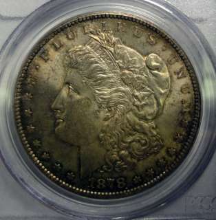 1878 CC MORGAN DOLLAR PCGS MS62 NICE COLOR  